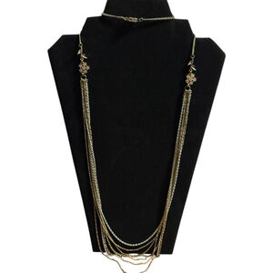 Multi-Strand Silver-toned Necklace